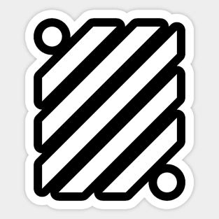 Diagonal Line Sticker